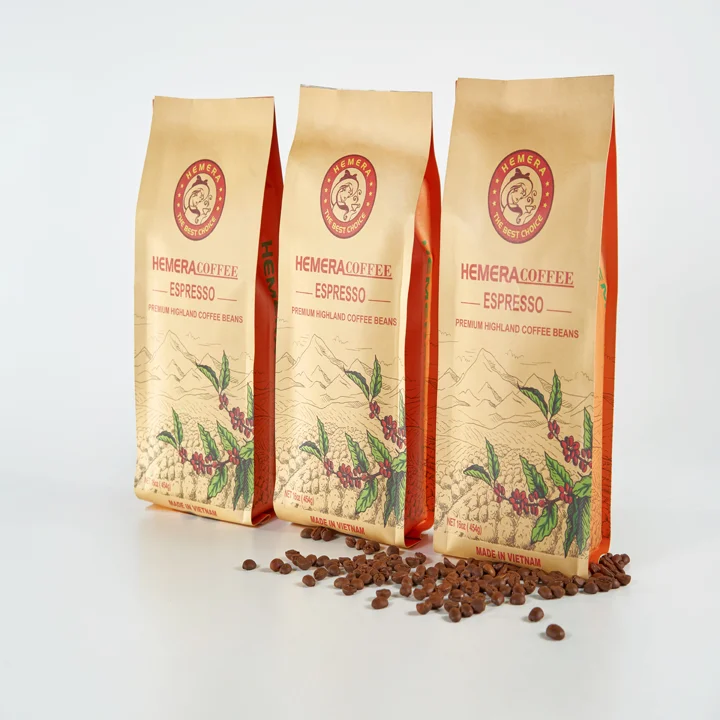 
Brown Roasted Espresso Coffee Powder From Hemera Brand from Vietnam 