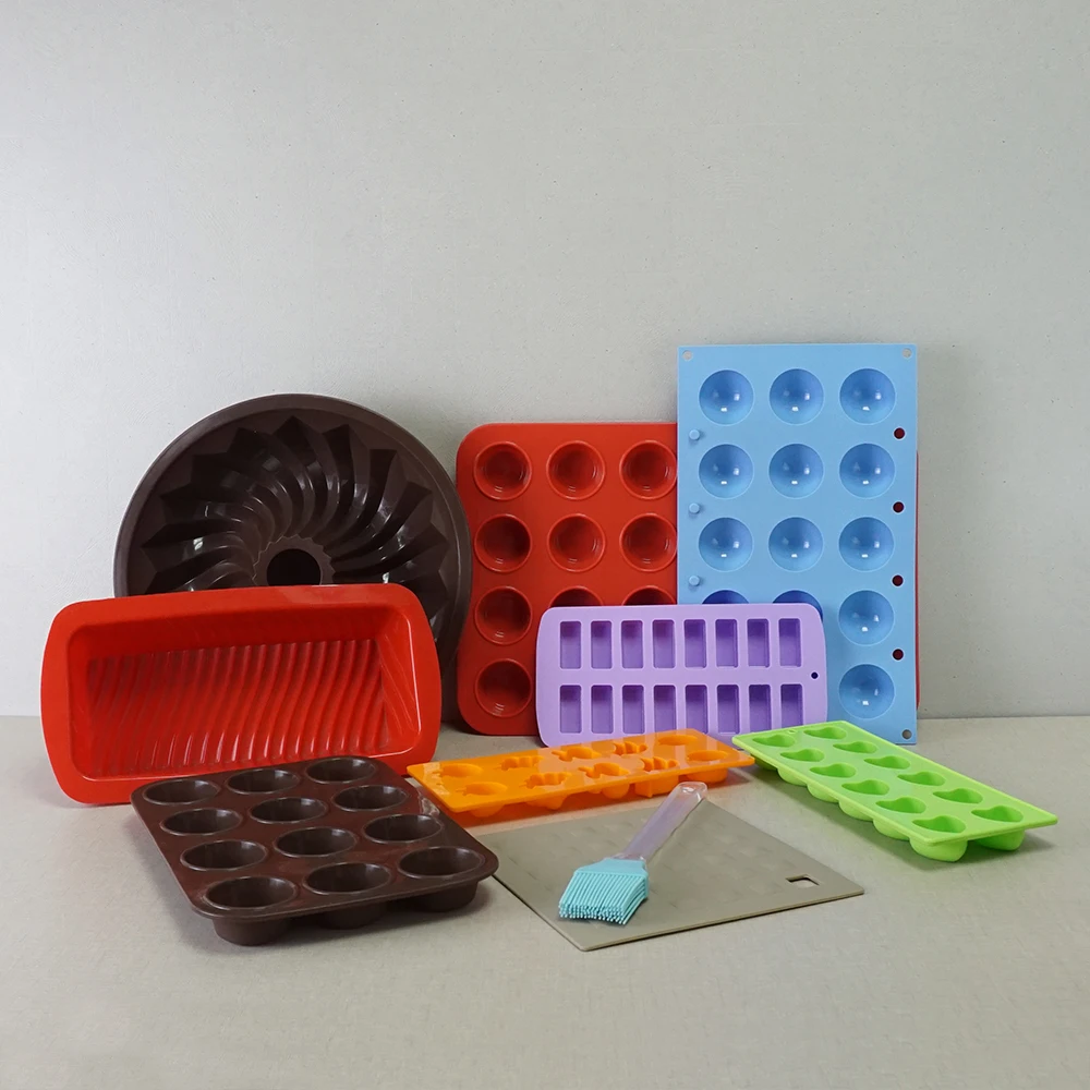 [Holar] Taiwan Made 16-Cavity Small Rectangle Silicone Molds for Chocolate Candy Bar