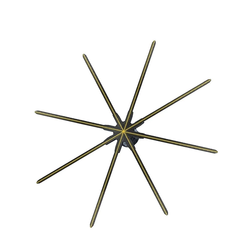 Giwox newest arrival 200cm holographic fan display 320w 8 blades 3D hologram fan for advertising