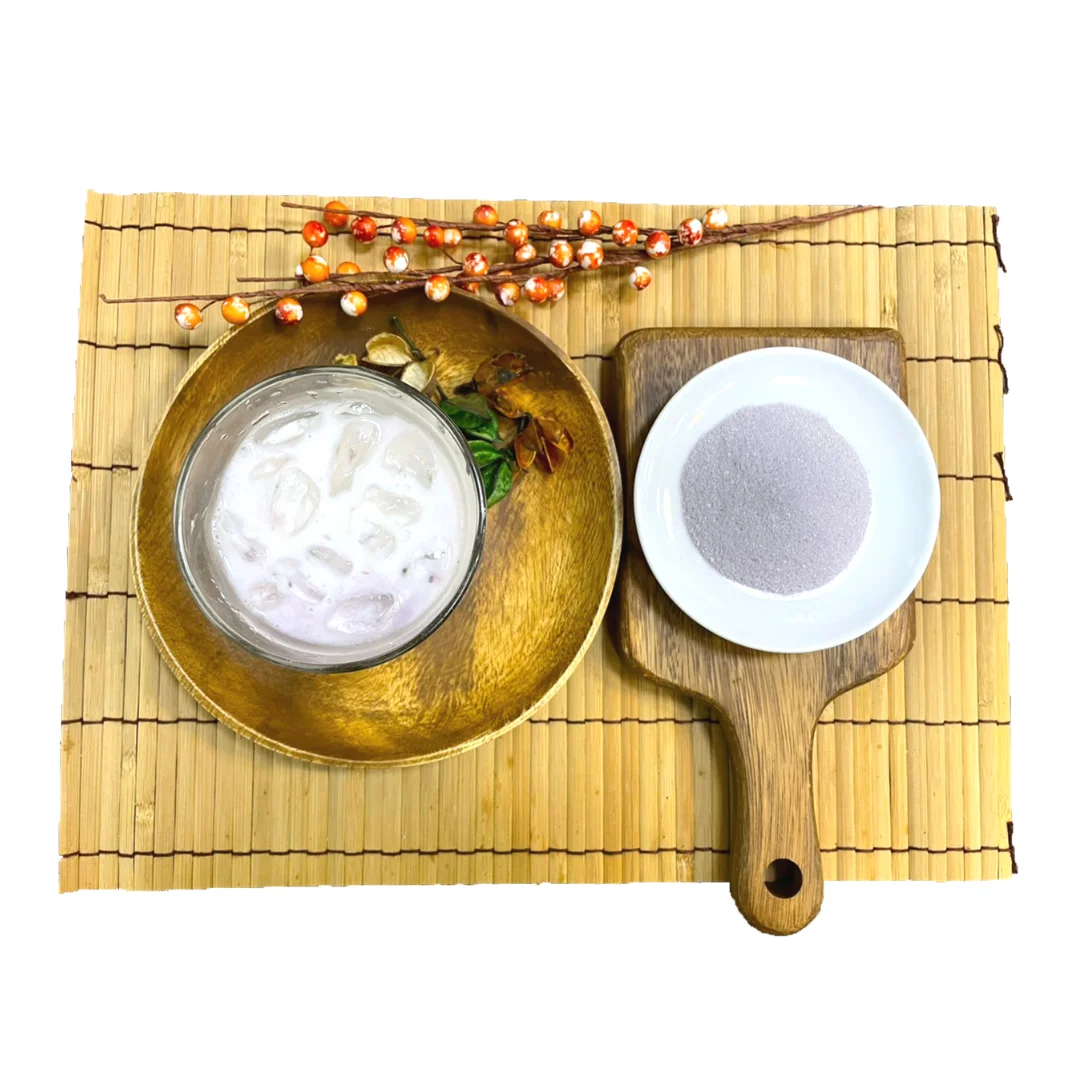 Готовый к отправке LMC тайваньский поставщик пузырчатого чая порошок с мгновенным ароматом Таро и добавлением молока