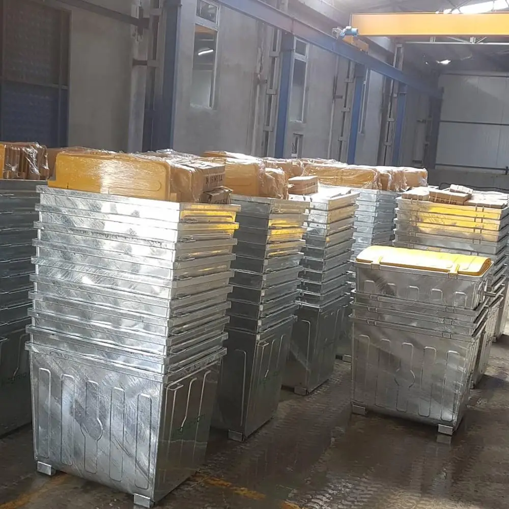 metal Waste bin garbage bin 1100 liter