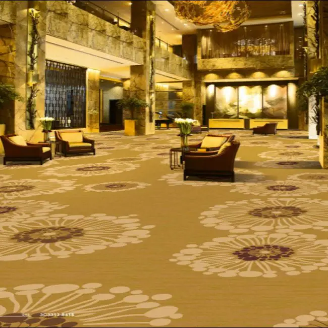 100%Nylon  floor Printed Carpet hotel carpets