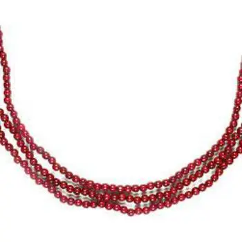 Высококачественная деревянная гирлянда с бусинами Курта Адлера 9 футов бордового цвета 2 упаковки 3 производитель самодельных изделий ручной работы из Индии