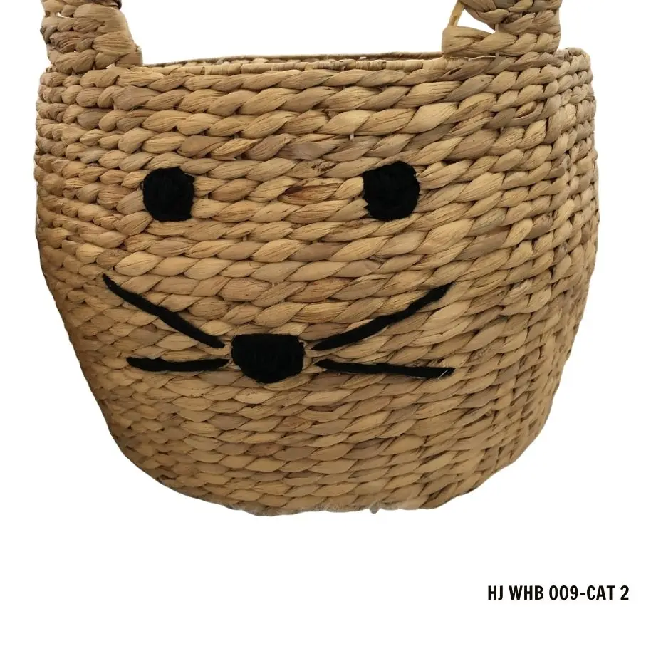 Best Selling Animal Basket For Kid - Natural Water Hyacinth Basket For Kids room, Laundry, Home Decoration - OEM ODM