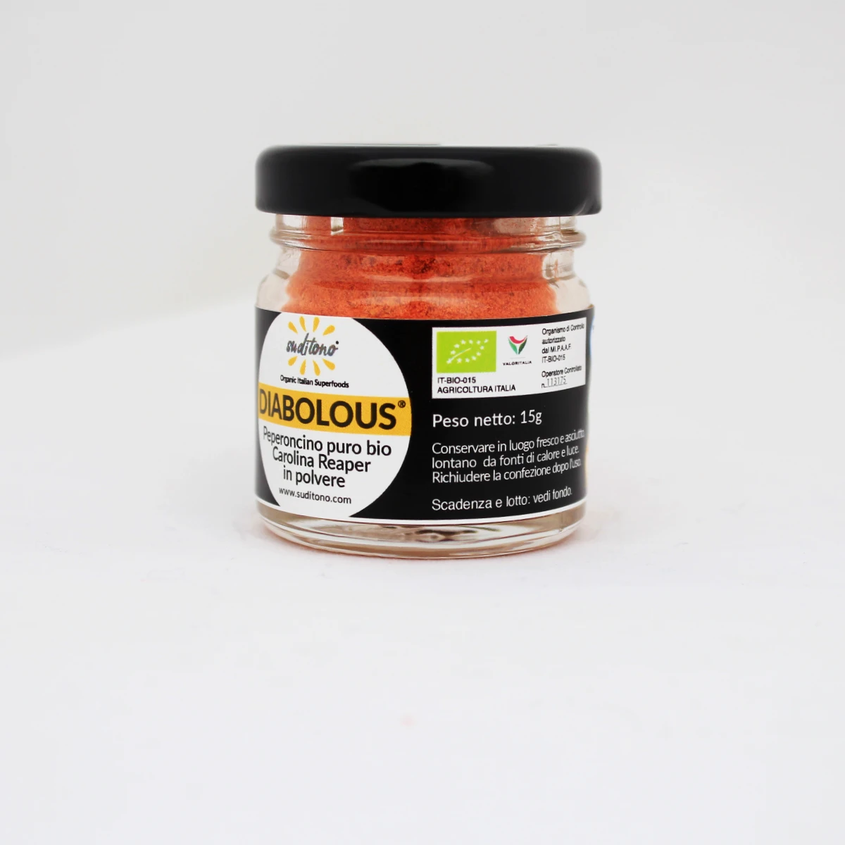 Organic red chilli powder DIABOLOUS CAROLINA REAPER pepper single spices & herbs