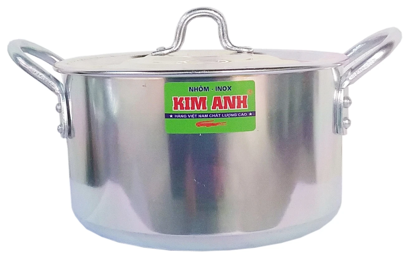 ALUMINUM POT COOKWARE SET SIZE FROM 14 TO 36CM FDI KIM ANH VIETNAM