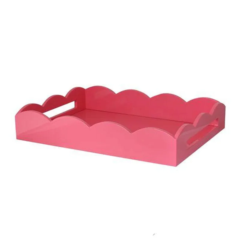 Лидер продаж лаковый сервировочный поднос из Вьетнама индивидуальная роспись ручной работы оптовая продажа