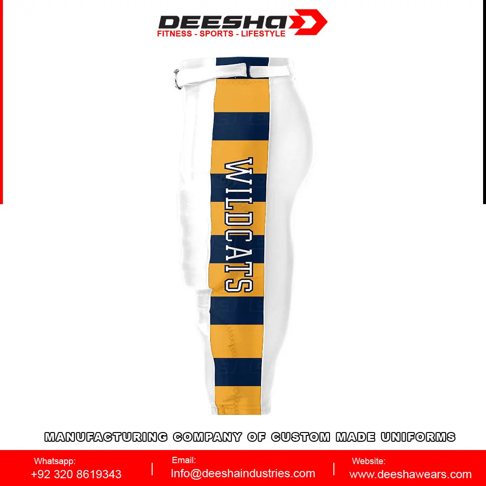 Custom Wholesale Sublimated High Quality Latest American Style Durable football pants for sale
