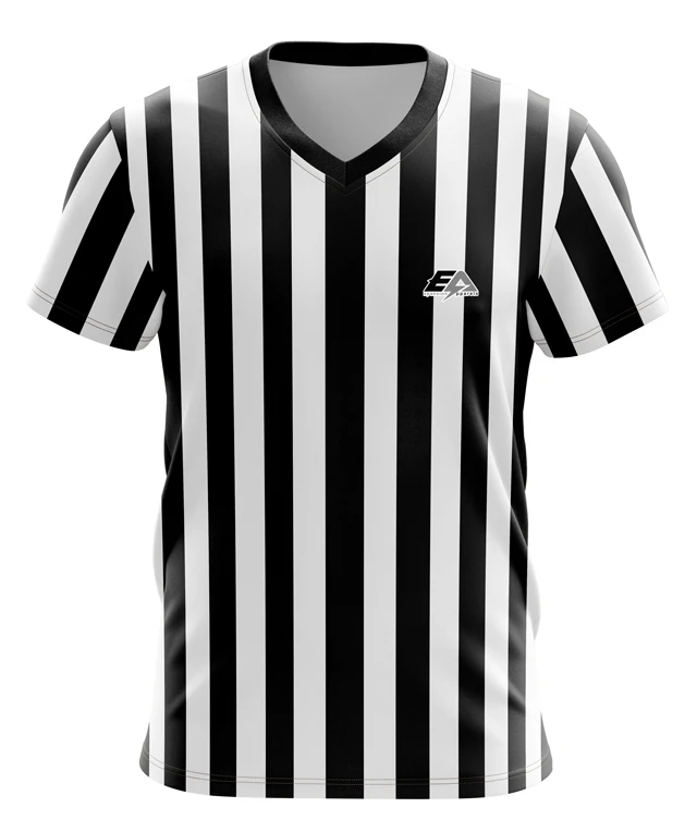 High Quality Polyester Soccer Referee Shirt Custom Made Training Uniforms with Sublimation Print Low MOQ Football Sport Mesh Top