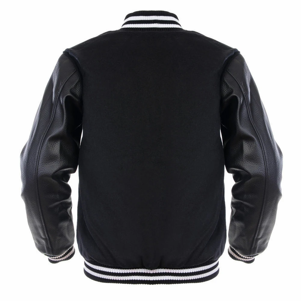 High Quality CVC Twill Custom School Jackets Baseball Letterman Varsity Bomber Jacket Running Jacket