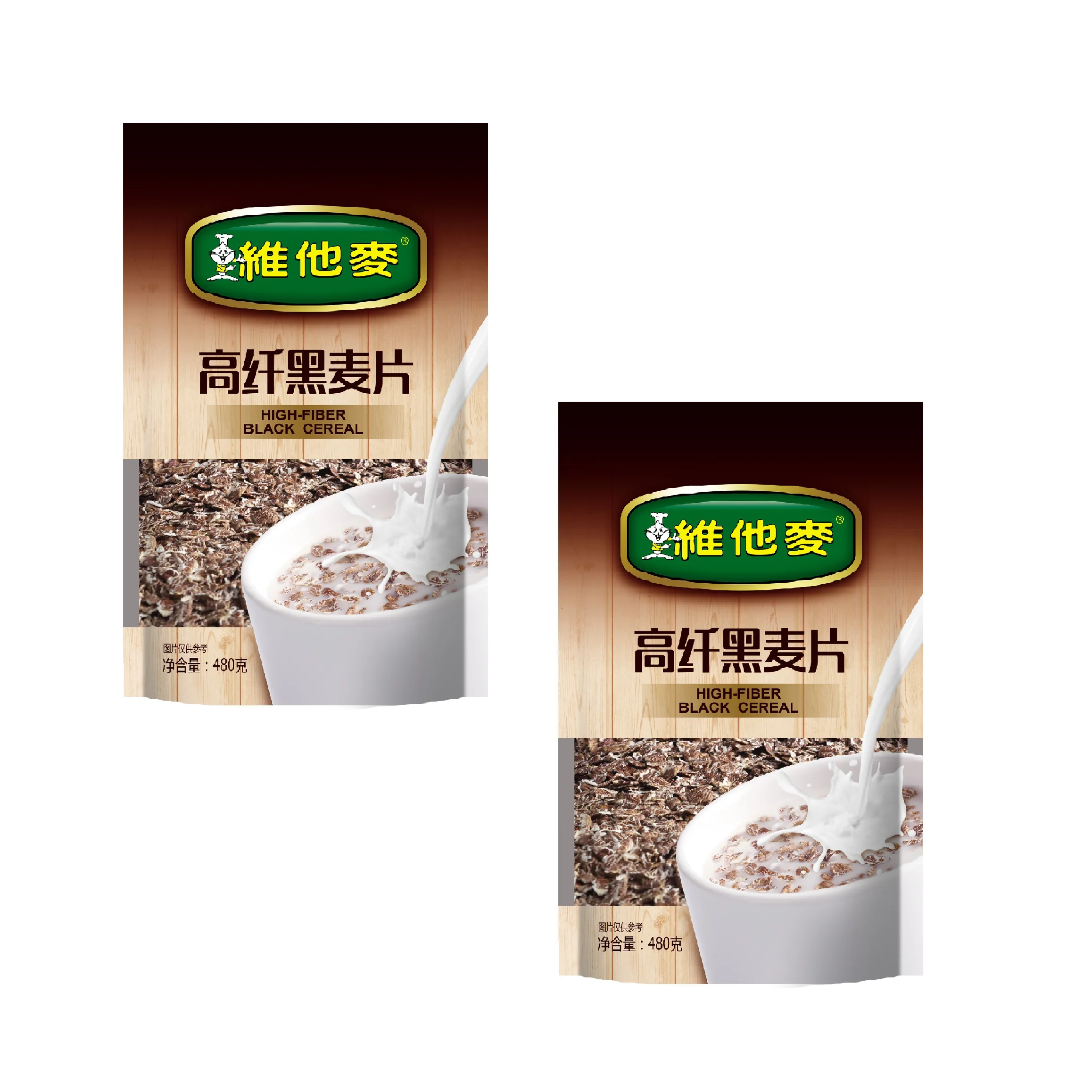 Food & Beverage Low-Sodium Low-Fat Food  Beverage Grain Products Food Breakfast  Vitamax  High-fiber Black Baked Cereal