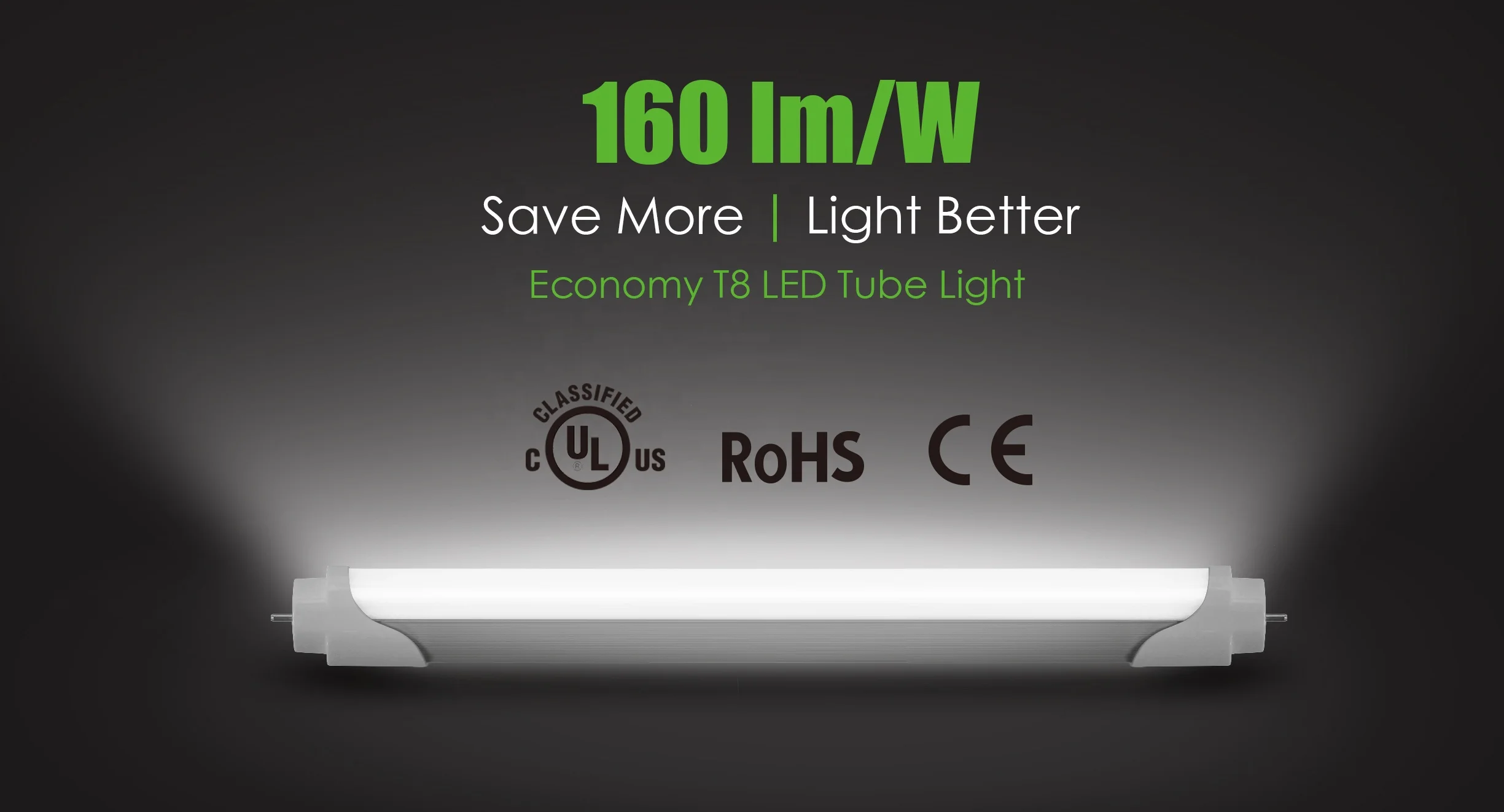T8 led tube ul Type A+B 15w 18w 24w ra80 led tube light ballast compatible/bypass