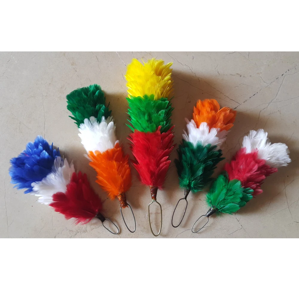 High Quality Red Handmade Duck Feather Plumes Dyed and Washed Pattern for Beret Hats and Costumes Whole Sale Price Dealer