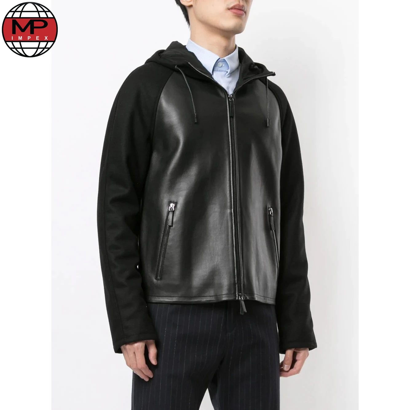 
New Arrivals Faux Fur Men Winter Thickening Warm Motorcycle Leather Jackets 