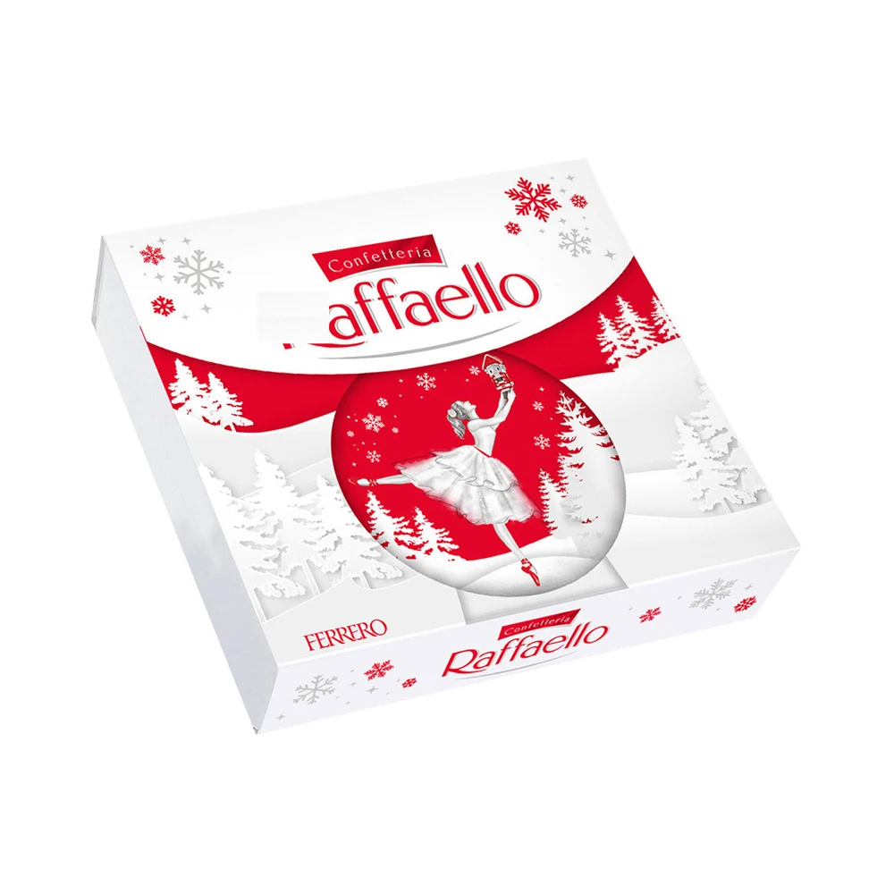 Ferrero Raffaello Almond Coconut Candy 15 Count Pack of 6 Individually Wrapped Coconut Candy