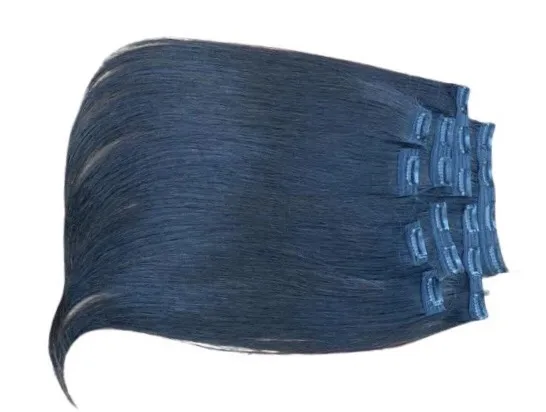 Лучшее качество! Красочные накладные человеческие волосы с зажимом от вьетнамской концепции волос