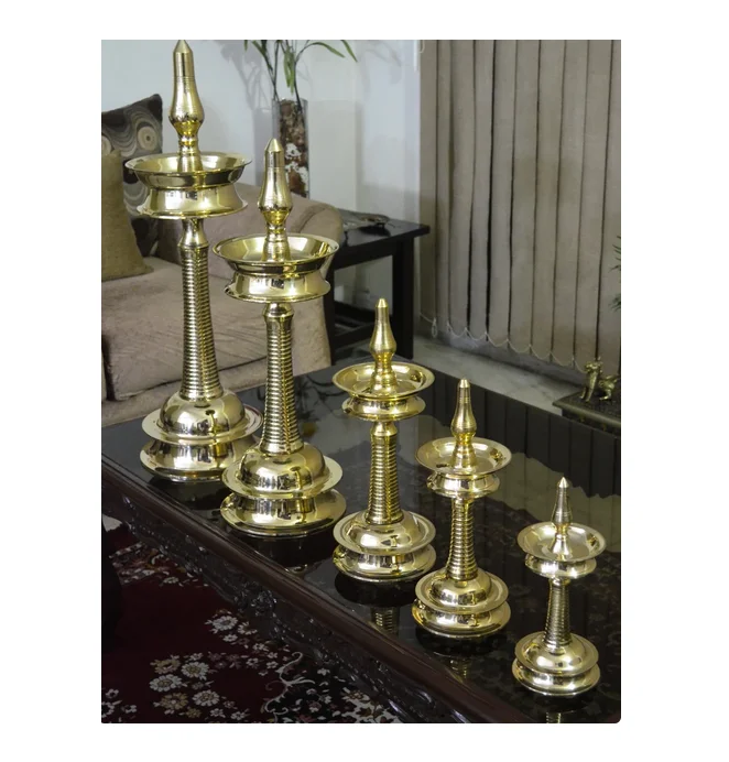 Латунная подставка Diya индийский декор масляная лампа домашний тамильского храма сделано вручную Deepak для декора Kerala по лучшей