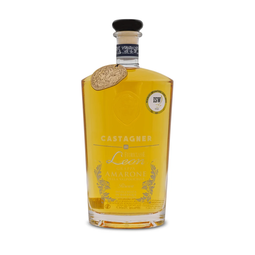 PREMIUM MADE IN ITALY HIGH QUALITY MARC GRAPPA FUORICLASSE LEON AMARONE RISERVA 700 ML GLASS BOTTLE