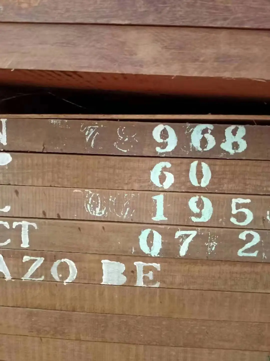 Ekki/Azobe  large square logs for furniture