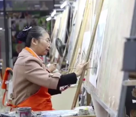 Wholesale Nature Landscape Lake Mountain Abstract Oil Painting landscape paintings on Quality Canvas