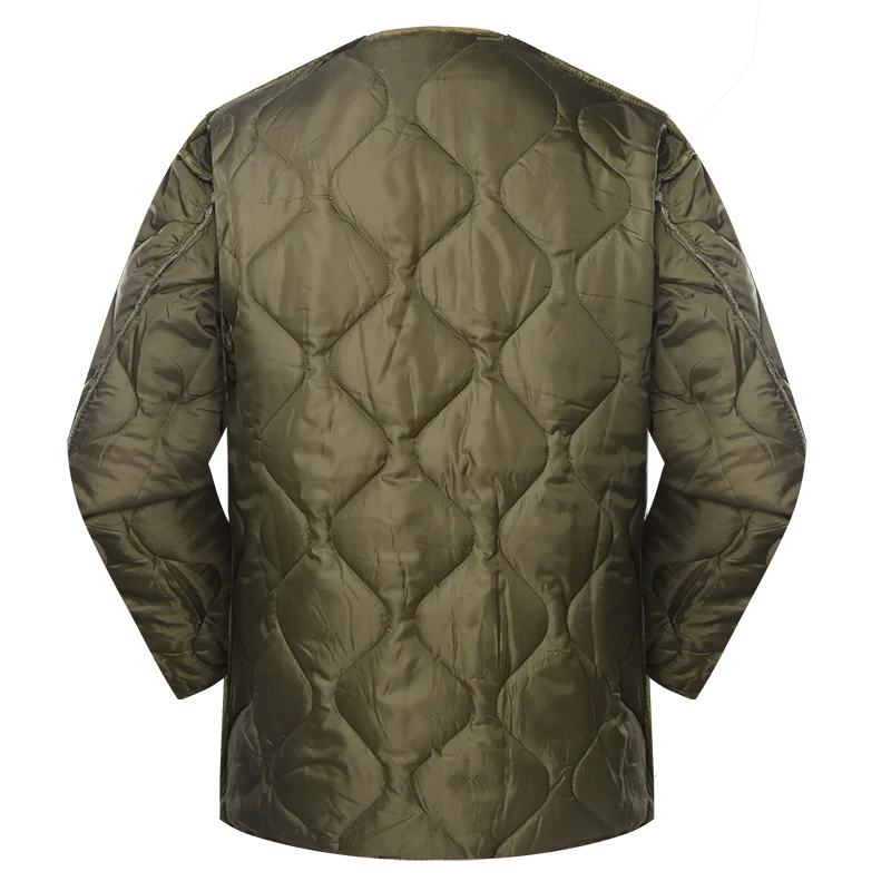 
2021 olive green color wholesale military winter liner jacket for army and cold winter quilt jacket 