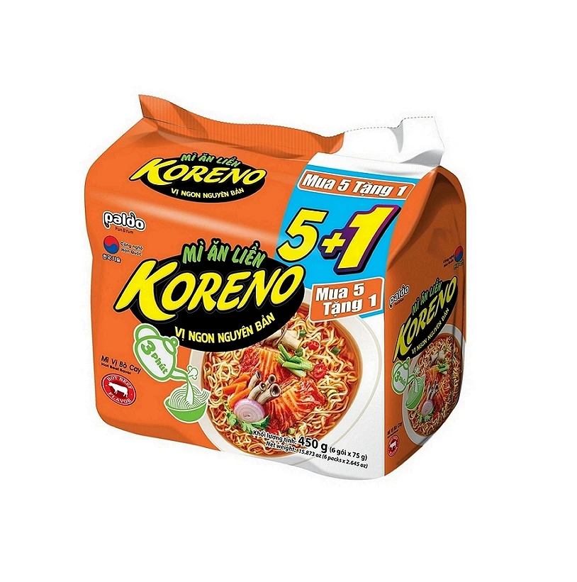 Manufacturer Supply Korean Style Tasty Fast Food Kimchi and Vegetables Instant Noodles Jumbo (10000001019120)