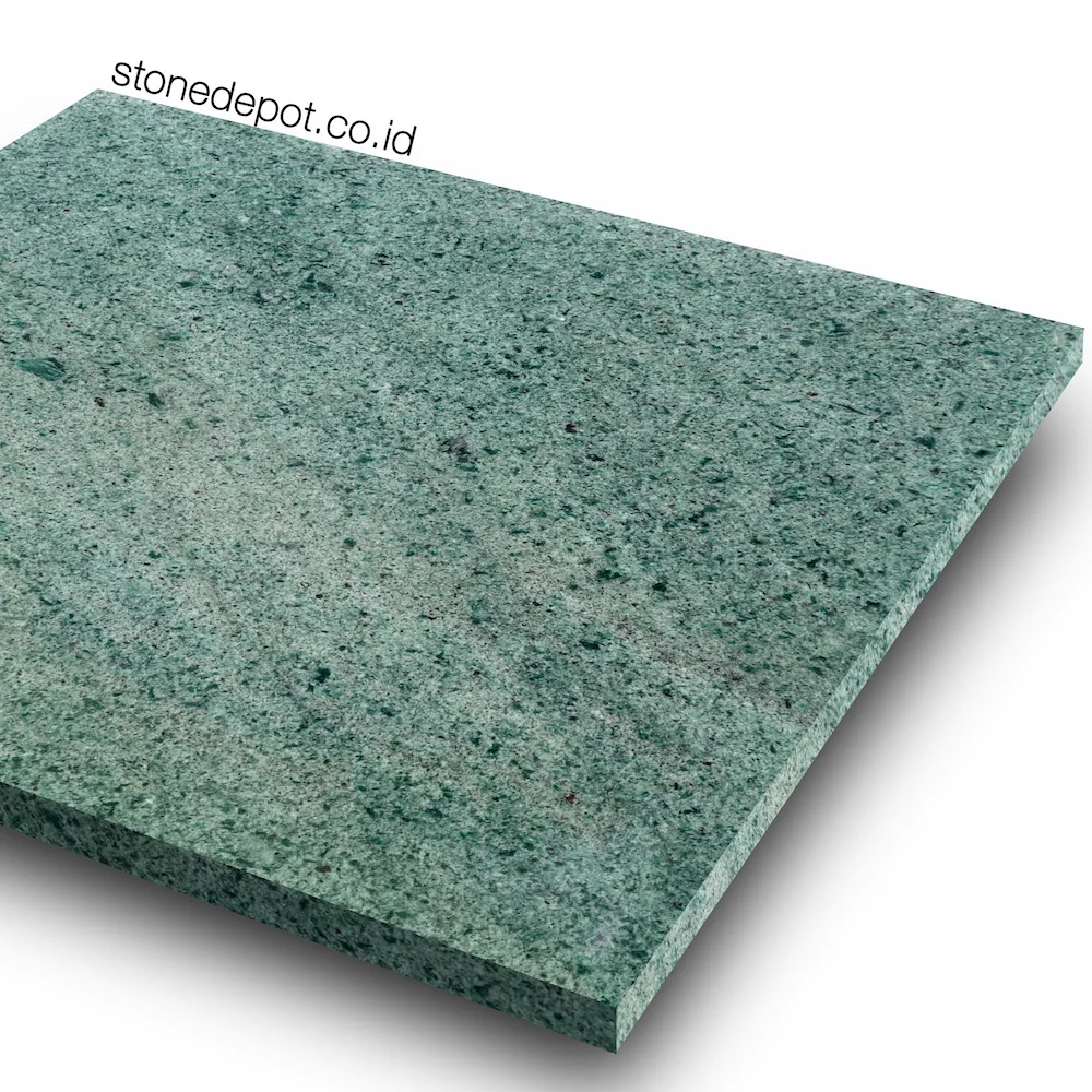 1st Grade of Bali Green Stone: Green Sukabumi Stone for swimming pool tiles 10x10x1 green tiles natural stone anti-slip
