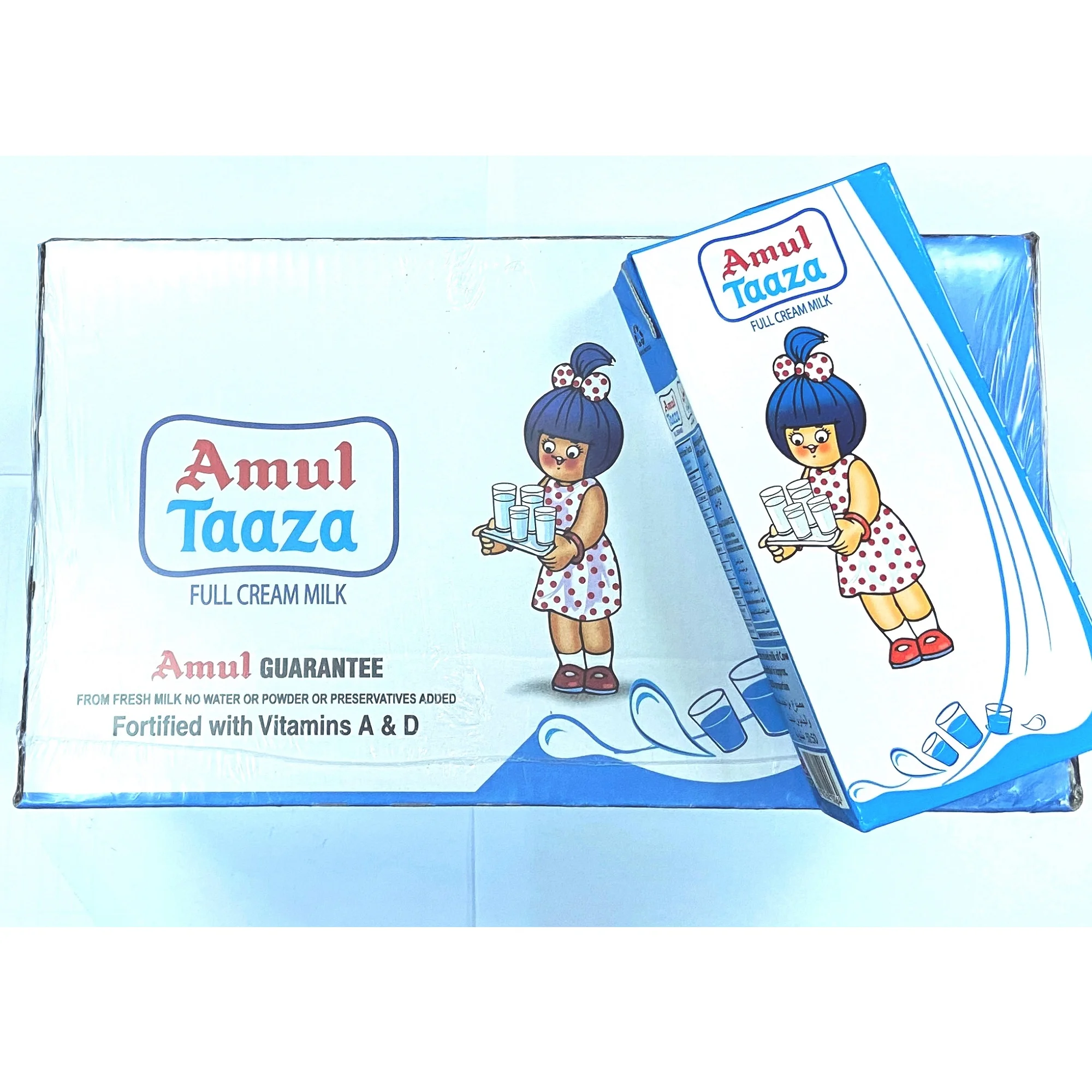 Hot Dairy Product Good Quality Amul Taaza UHT Milk 1 Carton Box Packing From India