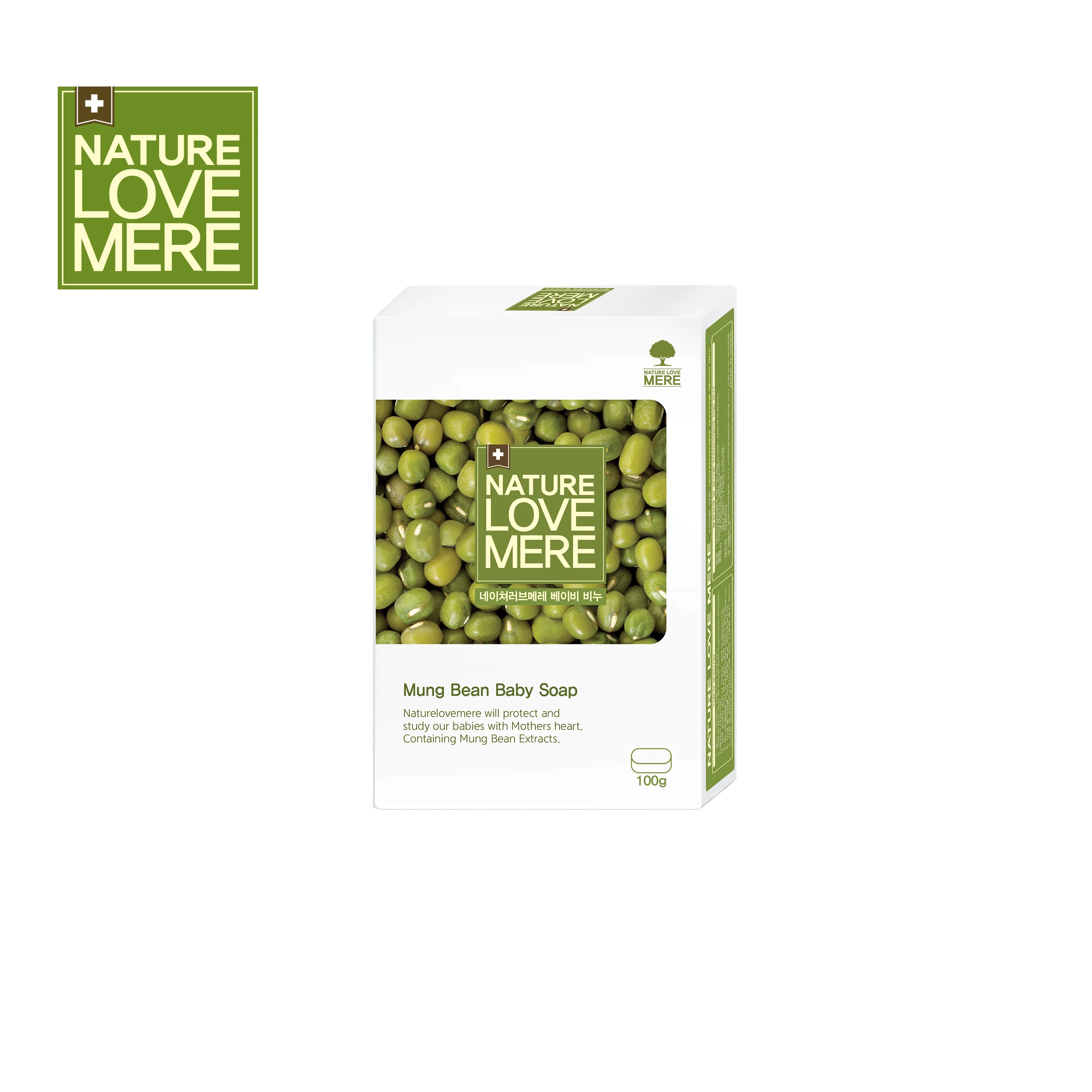 
NATURE LOVE MERE Baby Soap - Mung bean 100g 