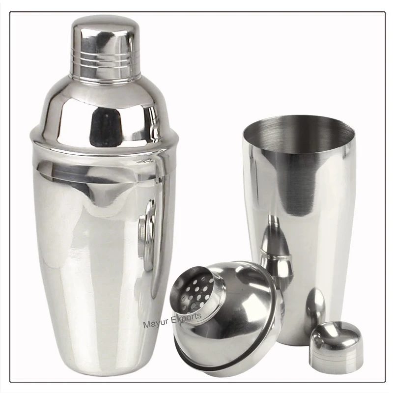 Stainless Steel Cocktail Shaker metal Bartender deluxe cocktail shaker set