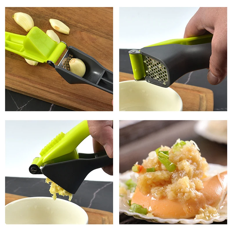 Top Sale Best Easy Clean Handled Manual Kitchen Chopper Stainless Steel Garlic Press