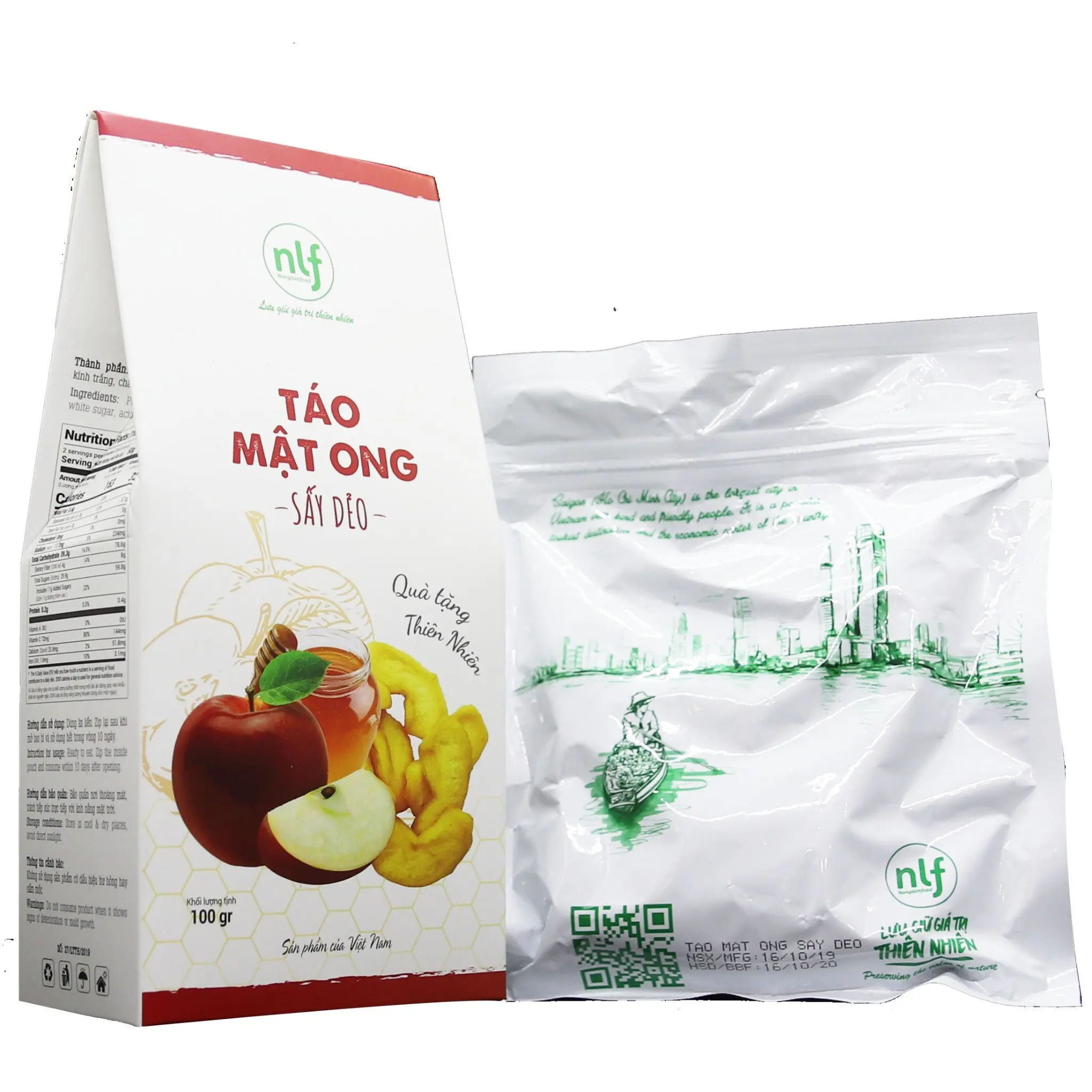 Healthy Snack Bulk Packing Crispy Dried Apple with honey