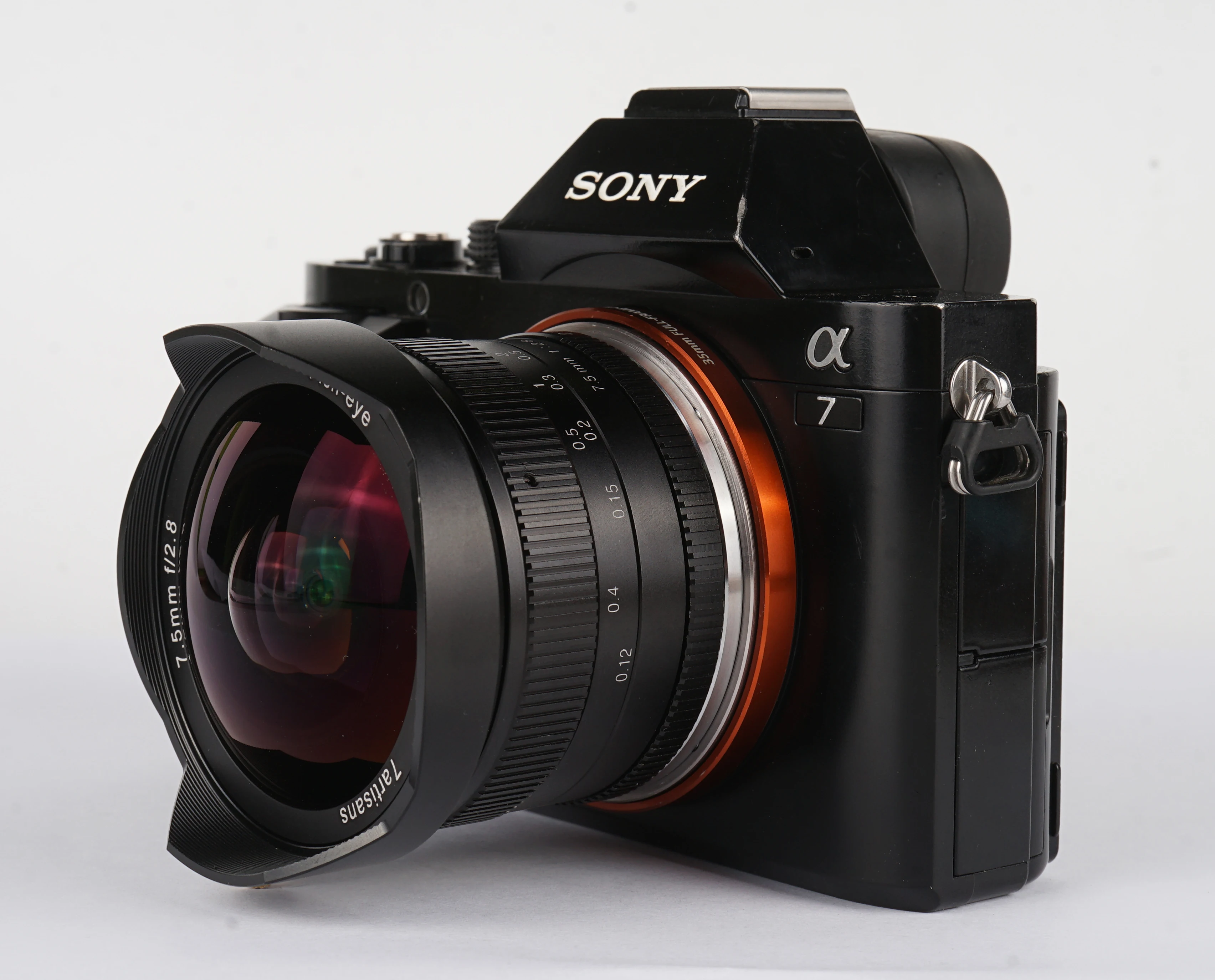  7 ремесленников 5 мм F2.8 Рыбий глаз объектив APS-C черный EOSM крепление для