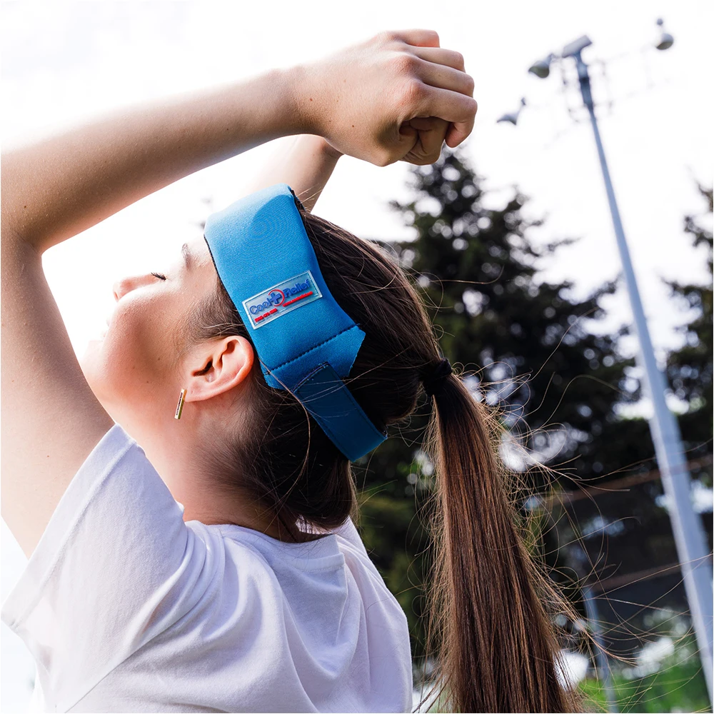  Многоразовая охлаждающая бандана для льда шеи и головы помогают с восстановлением мигрени помощью охлаждающей банданы