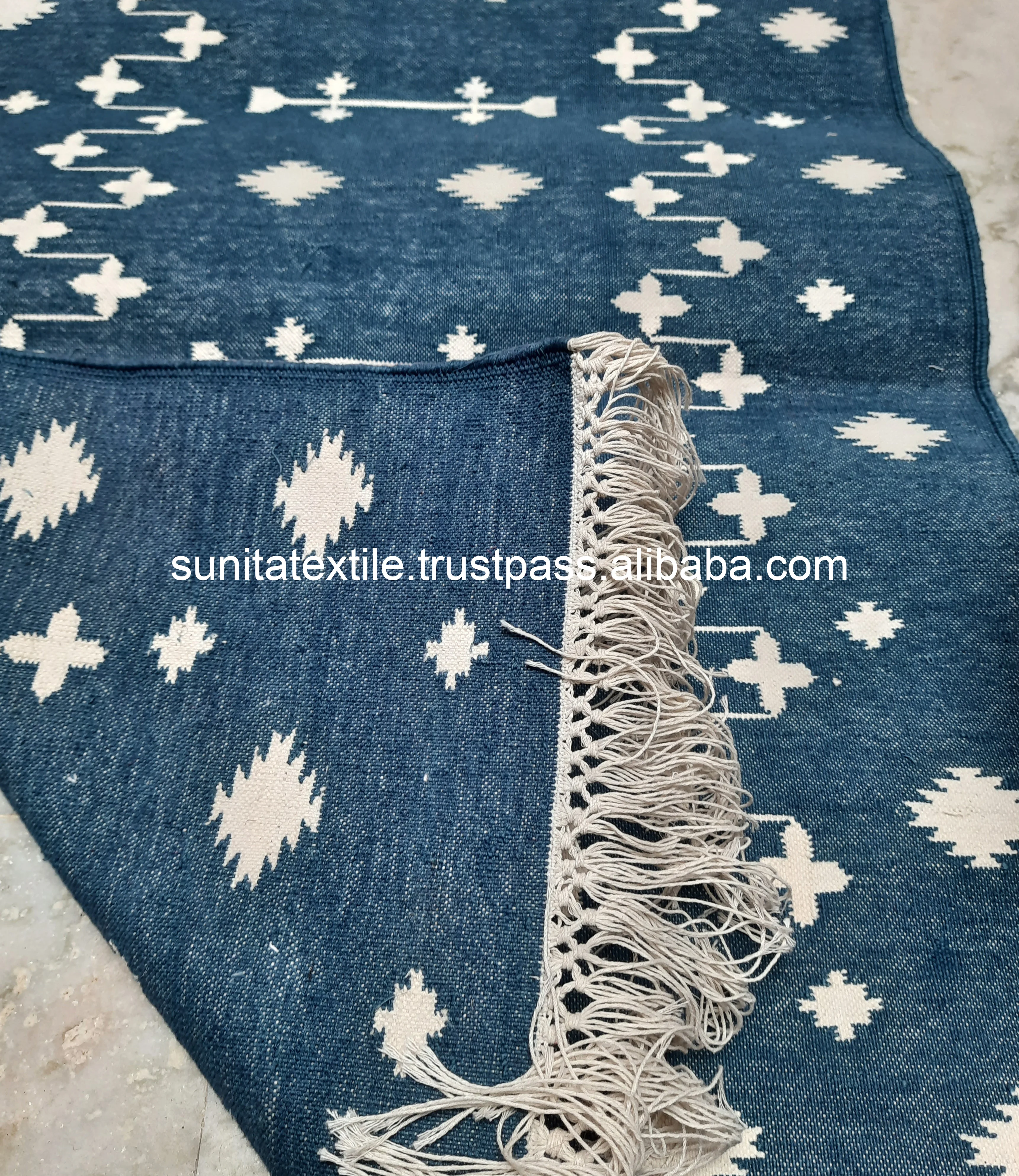 Современный декор высококачественный органический хлопок ручной работы тканый ковер Kilim Dhurrie доступна оптовая покупка от индийского продавца