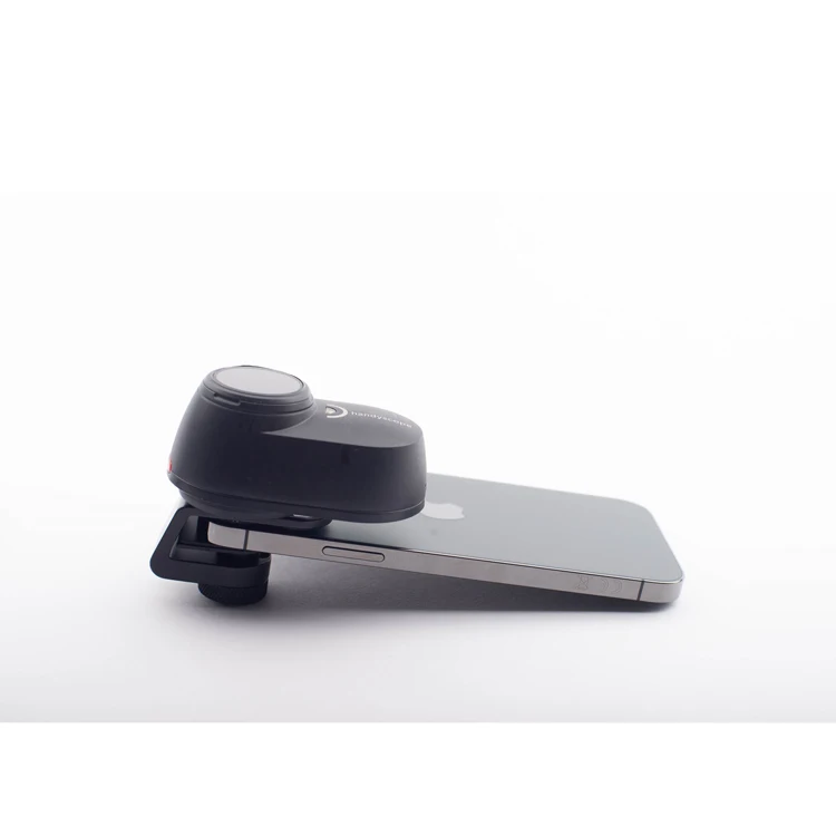 Contraption studies of pigmented skin lesions equipped with a video camera with magnifying optics, trichoscope