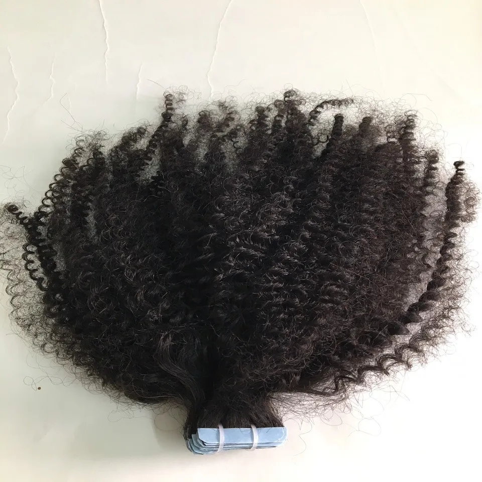HOT!!! Natural kinky curly tape hair extension from Vietnamhair