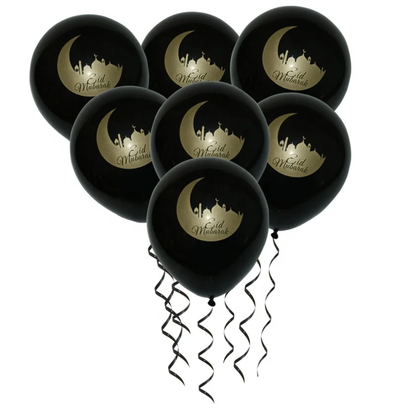 Islamic Muslim ramadan Party Decoration Supplies moon Eid Mubarak balloons