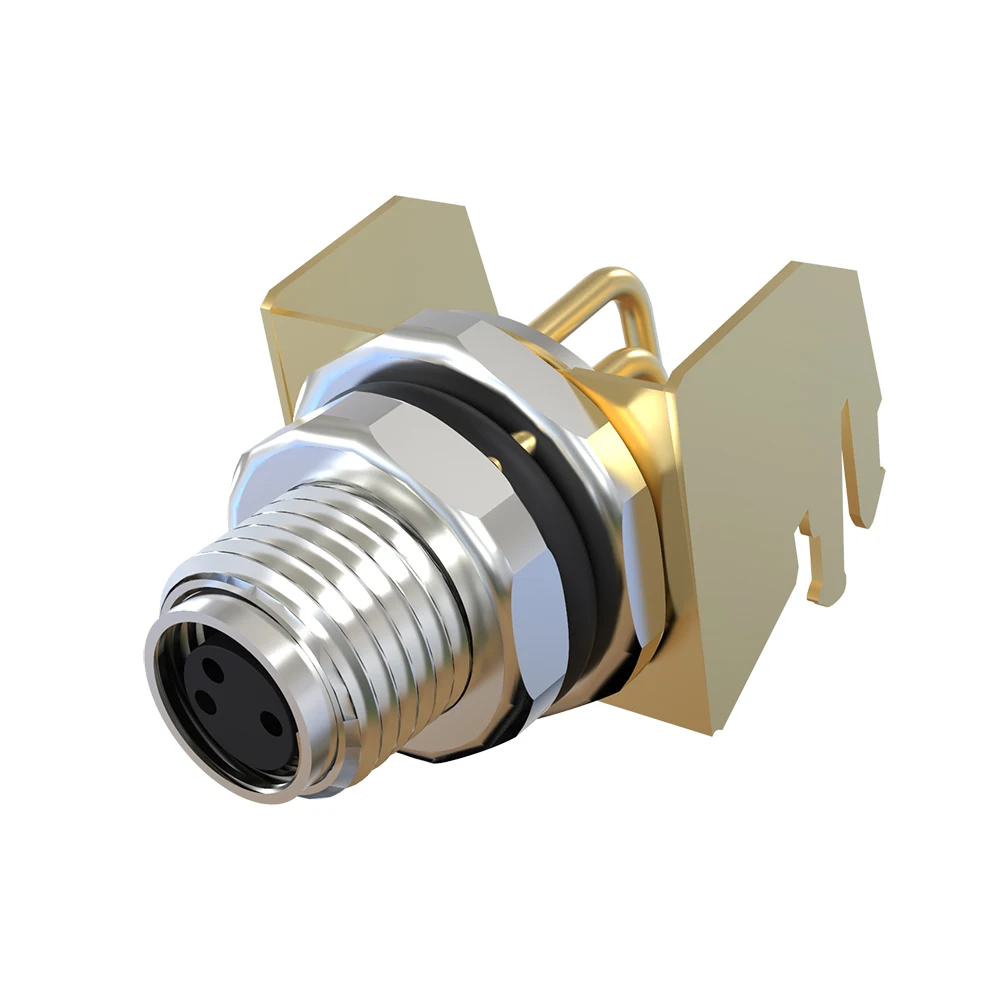 Circular Waterproof Connector M8 4 Pin in Harsh Environment
