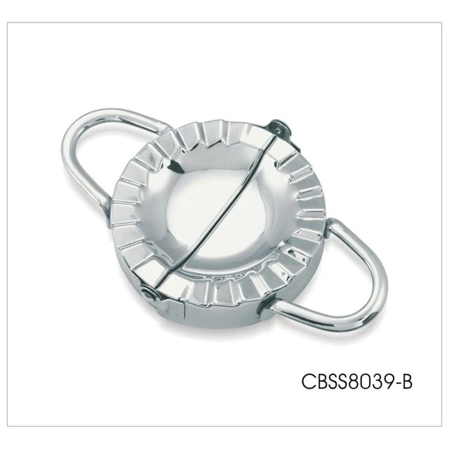 Stainless steel dumpling press