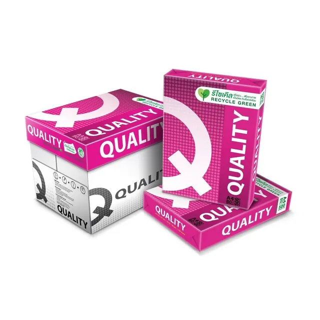 Copy Paper A4 80g  5ream Pack Quality Origin Thailand