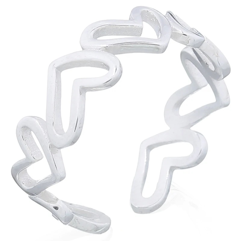 925 Silver Ring Open Heart Ring Wholesale Thailand Supplier Sterling Silver