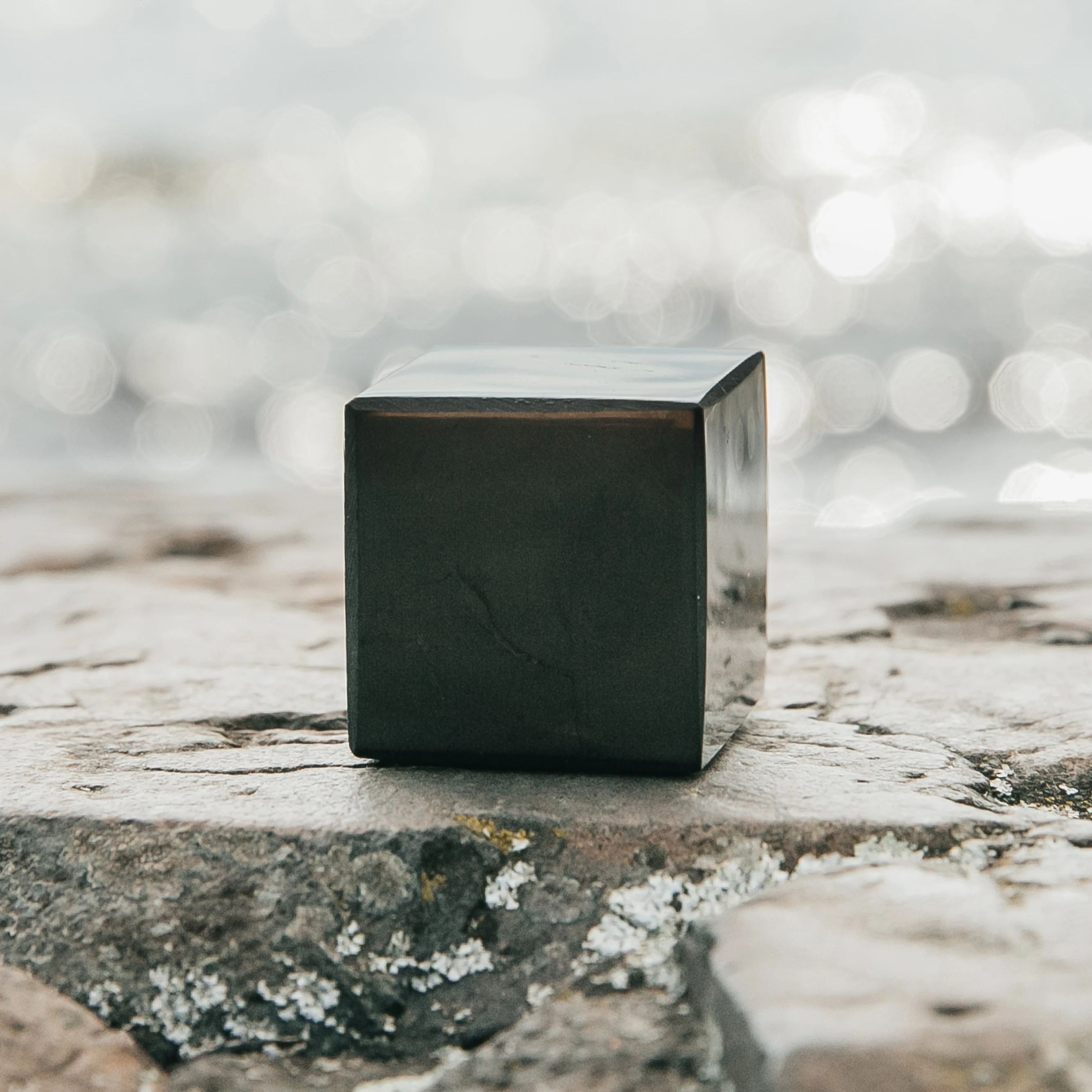 Shungite cube 6 cm. Sacral chakra crystals. Infinity cube russian shungite. shungite stone benefits emf protection