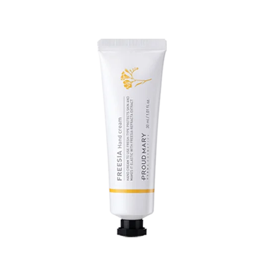 Korean Freesia Hand Cream Tube Packaging Lotion Type for Moisturizing and Soothing for Summer Season Use