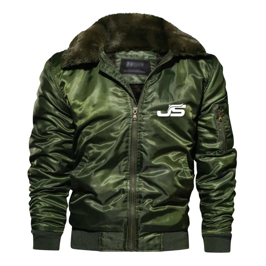 
 Куртка мужская тактическая с меховым воротником, теплая куртка-бомбер в стиле милитари, армии ВВС США, пилот MA1, Осень-зима  