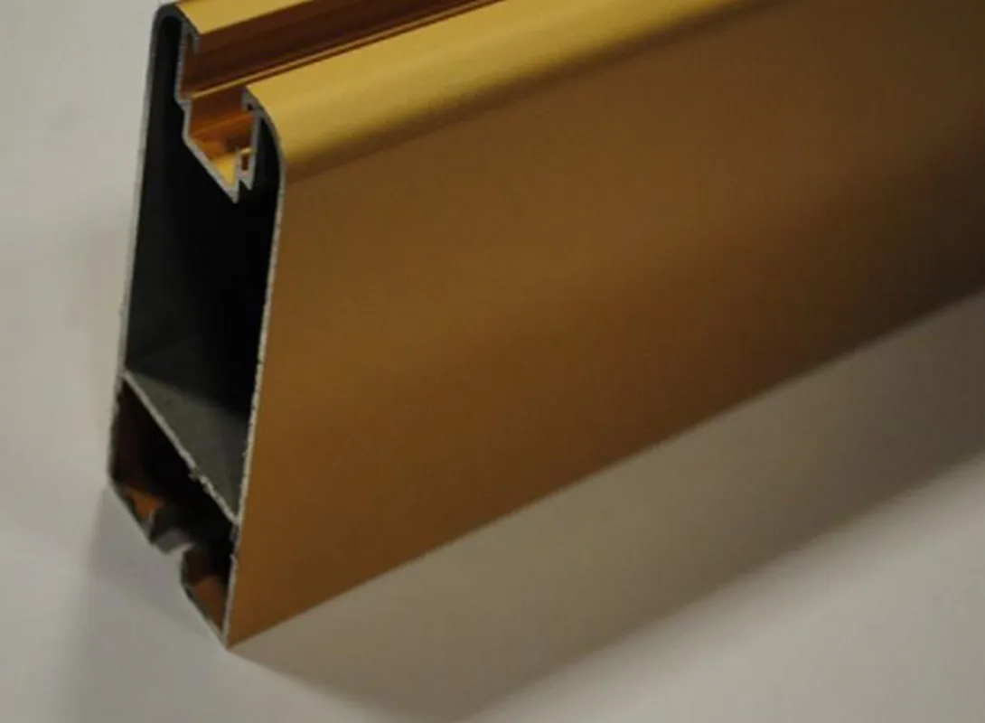 shine gold aluminum profiles at good price from zhonghao company