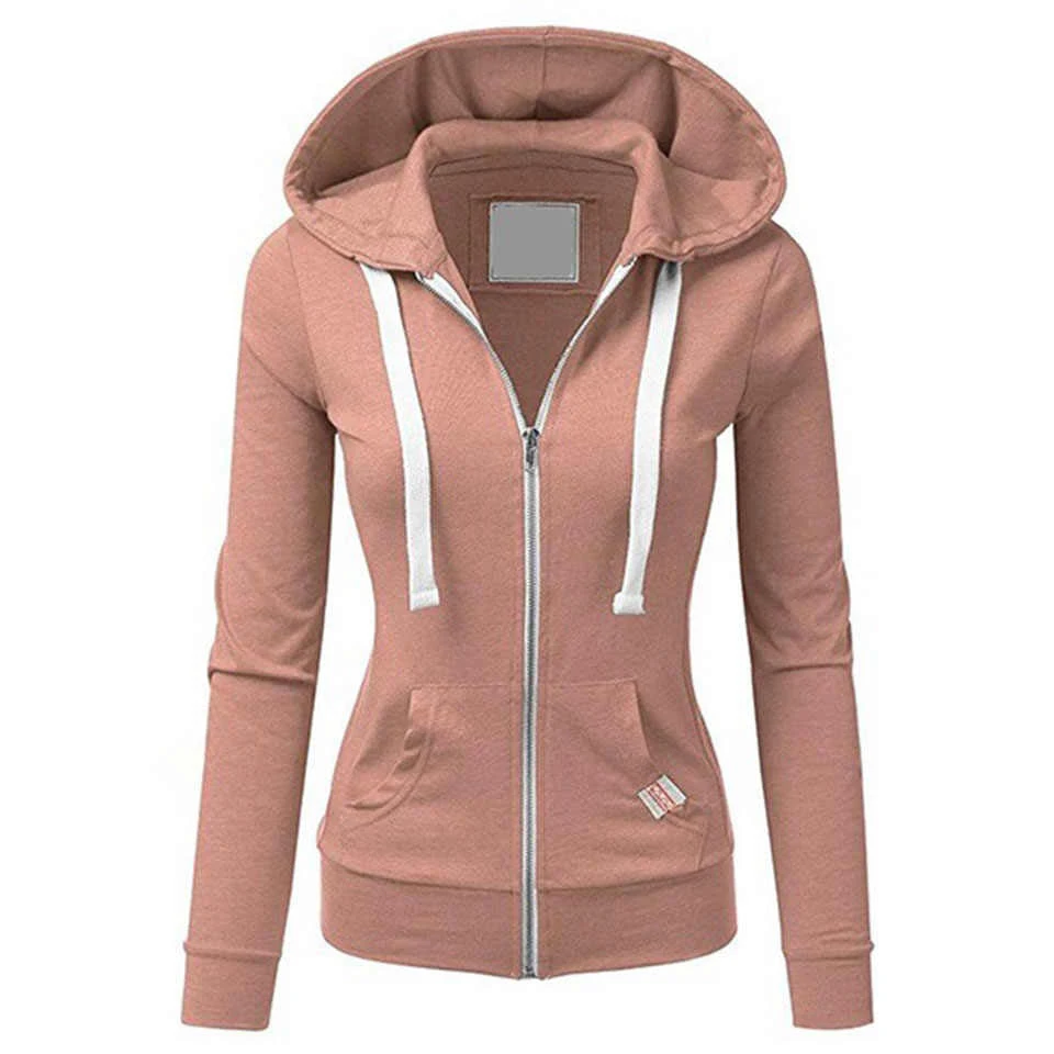New Design hooded 100% Cotton Pullover Solid OEM Custom Logo Embroidery Hoodies & Sweatshirt Women hoodies Zip up hoodie Canleo