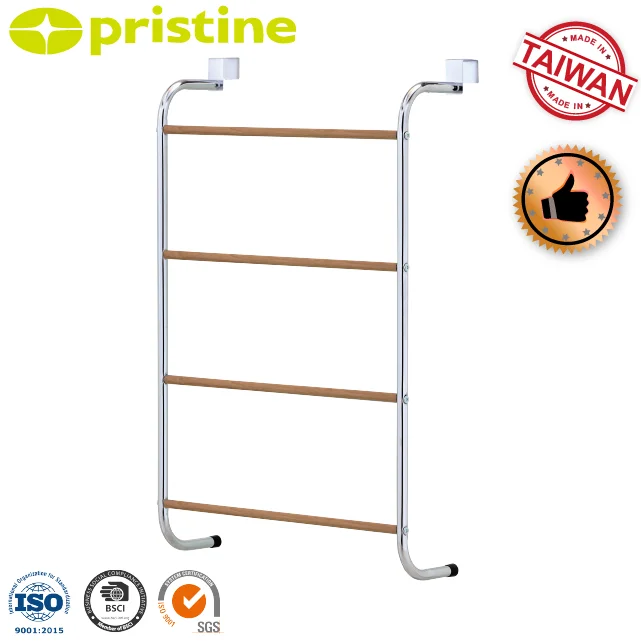 OEM Shopee eBay Household Storage Furniture Wood Grain Bathroom Door Towel Rack Steel Material Heater for Hotels Taiwan
