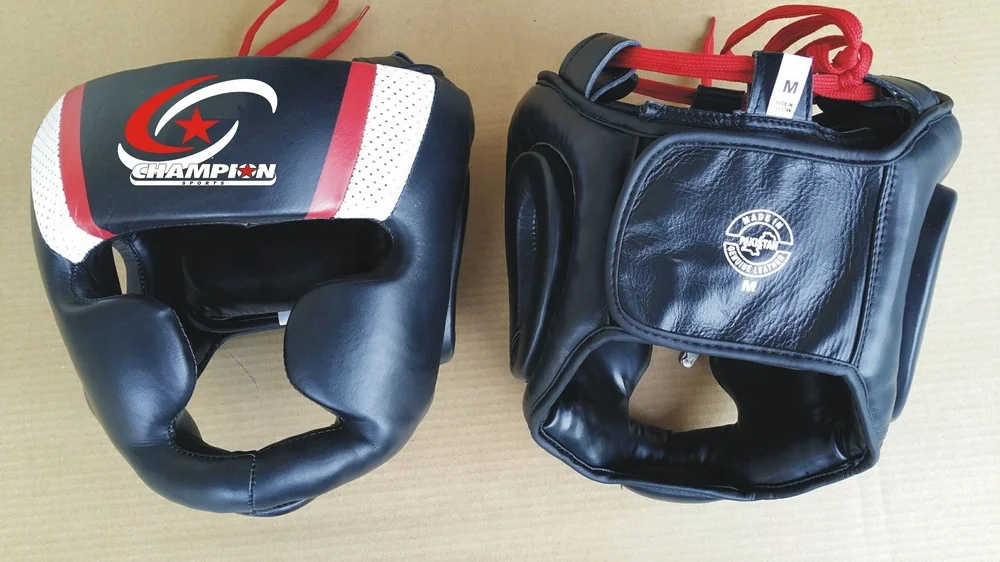 
Boxing Helmet MMA Muay Thai Headgear Head Chin Ear Cheek Protection Head Guard 