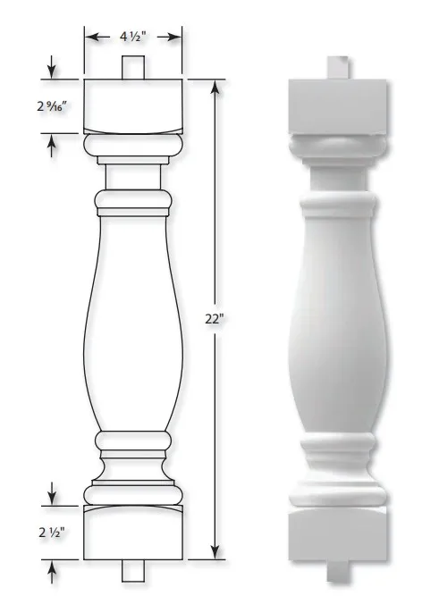 High Quality Polyurethane Decorative plastic PU ceiling foam corner crown moulding waterproof Balcony Balustrade